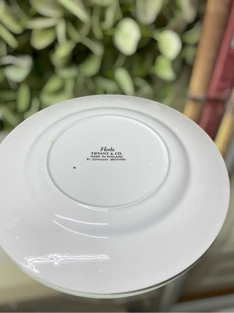 3 Tiffany & Co Johnson Brothers Herbs Salad Plates 7 7/8” Rosemary Sage Parsley